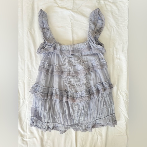 FREE PEOPLE TIERED AND TRUE ROMPER mini dress - Picture 3 of 5